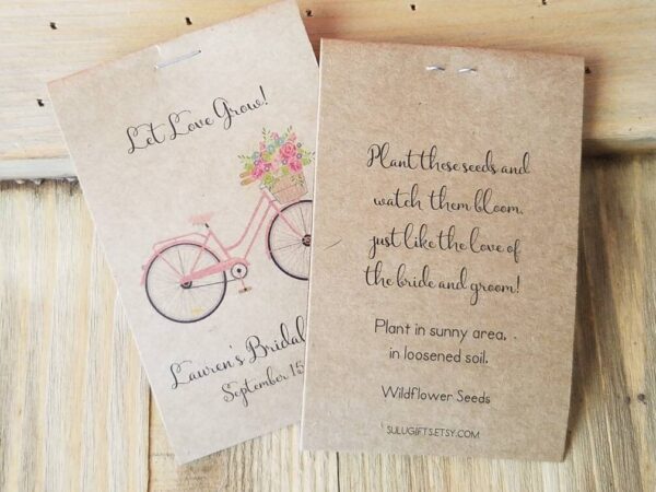 BICYCLE Flower Seed Packet Wedding Favors - Image 7