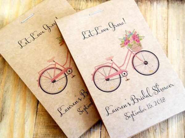 BICYCLE Flower Seed Packet Wedding Favors - Image 3