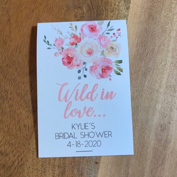 Beautiful Baby Shower Favors -Flower Seed Packets - Boho pink and cream wildflowers Baby Sprinkle Seed Favors Baby in Bloom Couples Shower - Image 3