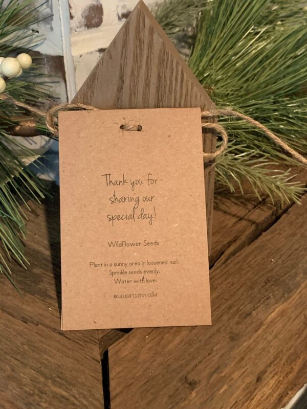 Rustic Kraft Design Pumpkin Fall in Love Let Love Grow Flower Seed Packet Favor Shabby Chic Cute Favors Bridal Shower Filled with sunflowers - Image 5