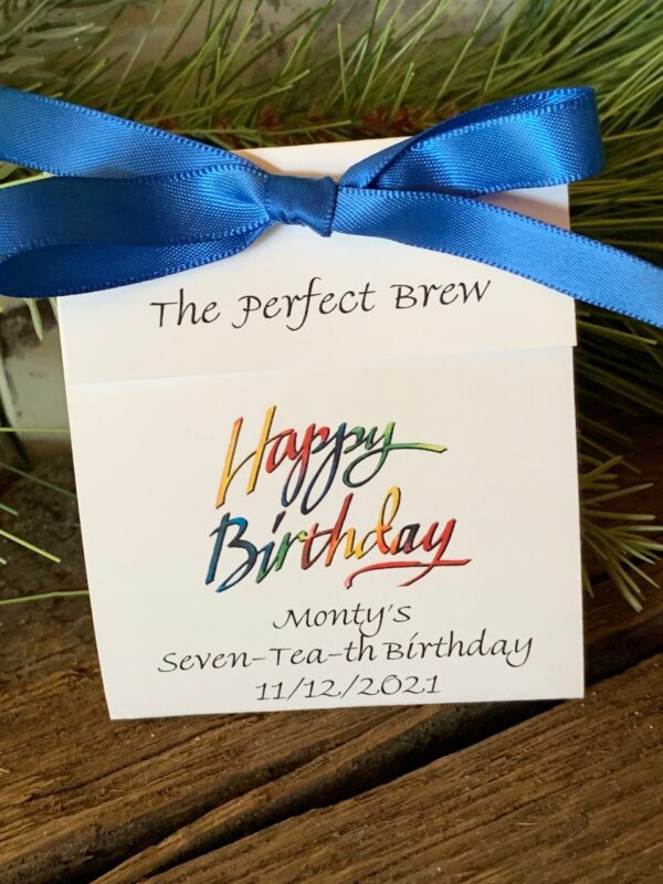 50th Birthday Favors, 60th Birthday Party Favors, 70th, 80th Tea Party Favors Tea bag Favors Par-tea Favor idea - Image 5