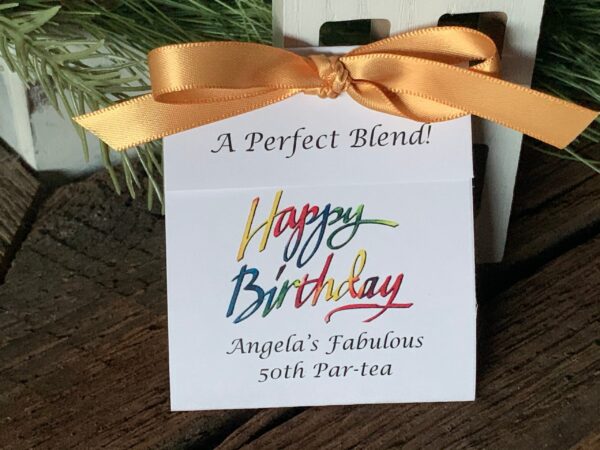 50th Birthday Favors, 60th Birthday Party Favors, 70th, 80th Tea Party Favors Tea bag Favors Par-tea Favor idea - Image 2