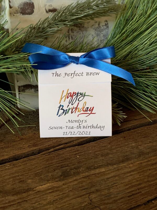 50th Birthday Favors, 60th Birthday Party Favors, 70th, 80th Tea Party Favors Tea bag Favors Par-tea Favor idea - Image 7