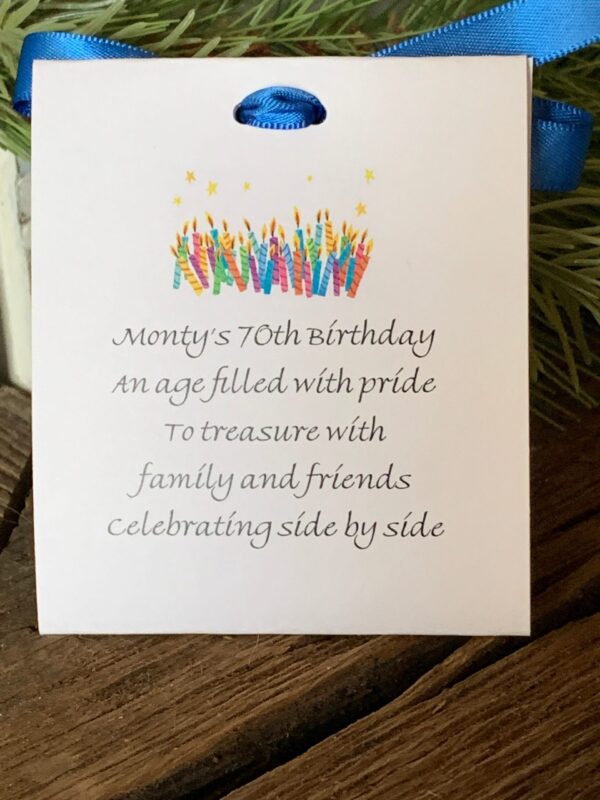 50th Birthday Favors, 60th Birthday Party Favors, 70th, 80th Tea Party Favors Tea bag Favors Par-tea Favor idea - Image 8
