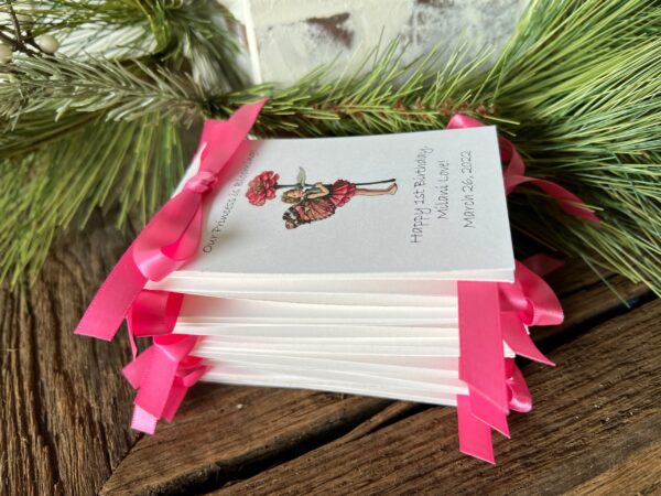 Garden Fairy Flower Seed Packets for Birthday Party  Favors Zinnia Child Personalized Keepsakes Fairy Princess theme - Image 3