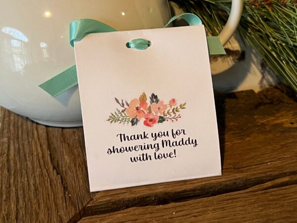 Tea Favors perfect for Bridal Shower or Baby Shower - Stacked Teacup Personalized Favors - Image 7