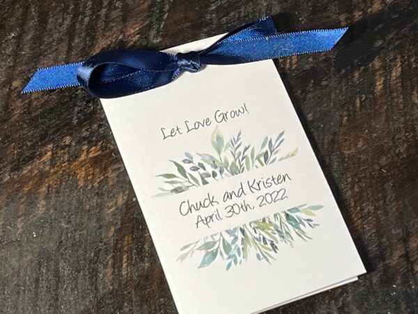 Boho Wedding Favors|Flower Seed Packets - Bohemian Greenery Watercolor|Seed Packets - Image 4