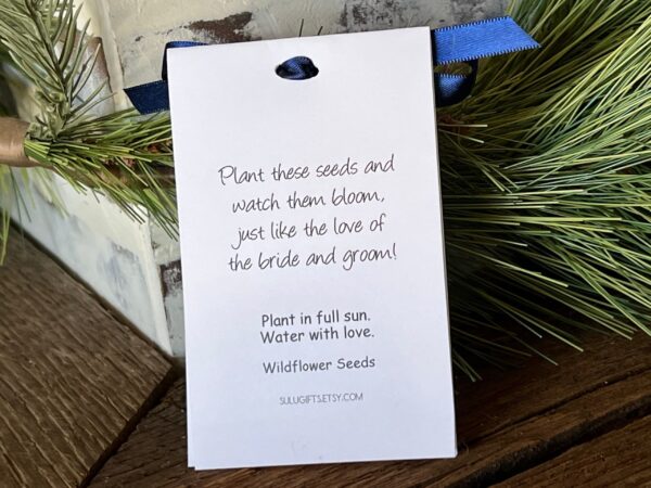 Boho Wedding Favors|Flower Seed Packets - Bohemian Greenery Watercolor|Seed Packets - Image 5