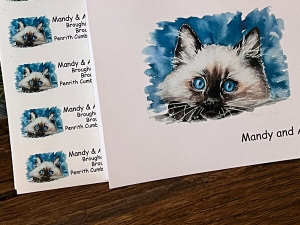 Ragdoll Note Cards - for the Cat Lover Personalized Stationary - Folded Note Cards - Stationery Set - Thank You Cards - Image 5