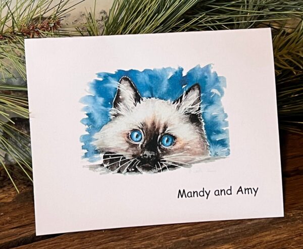 Ragdoll Note Cards - for the Cat Lover Personalized Stationary - Folded Note Cards - Stationery Set - Thank You Cards