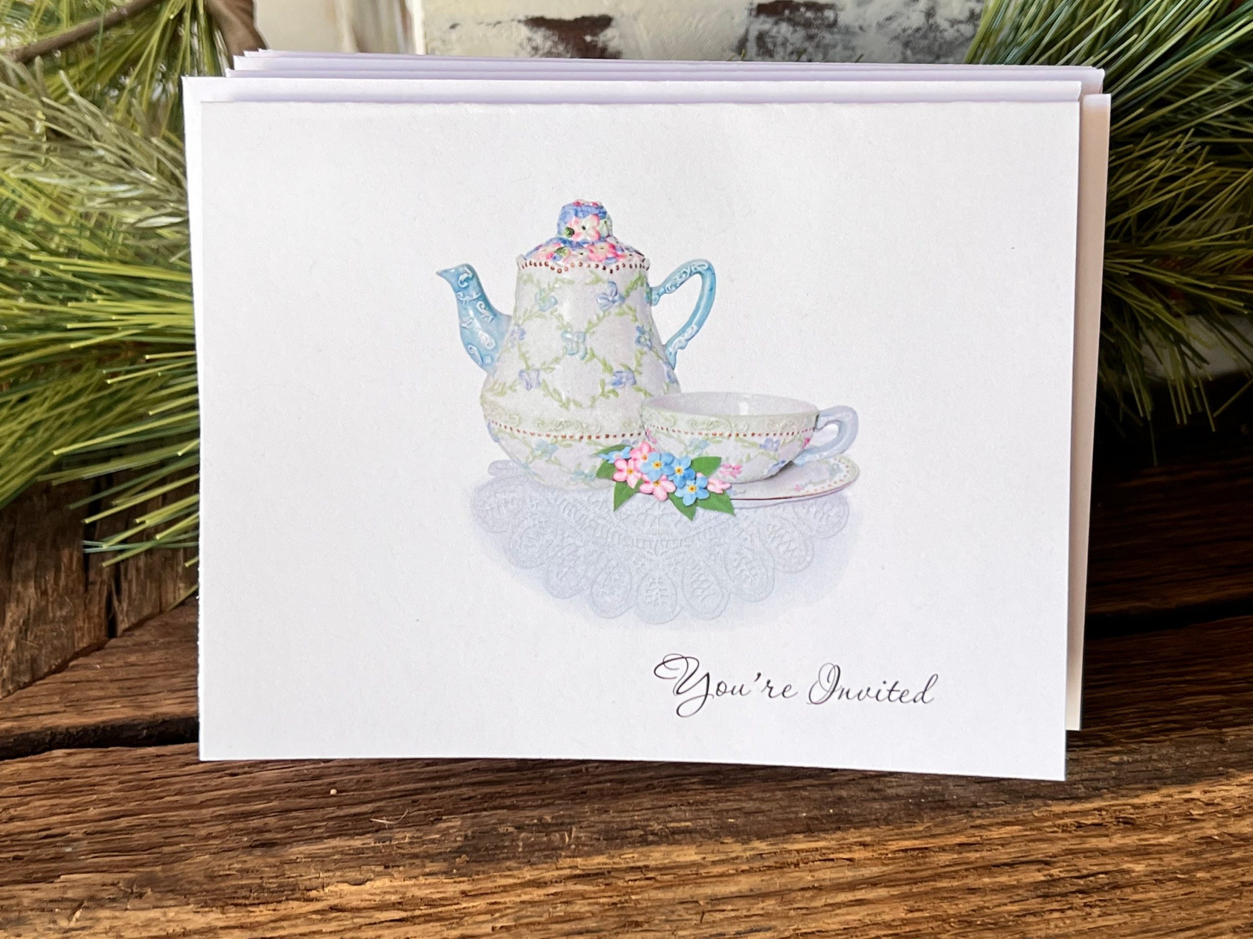 Personalized Folded Note Cards with Envelopes