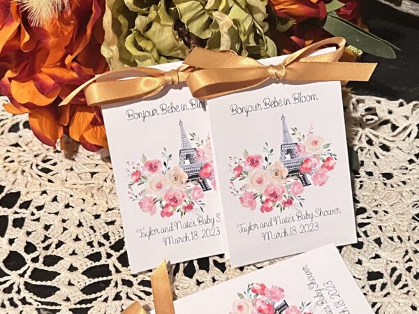 Baby Shower Favors Flower Seed Packets - Bebe Shower Favors Couples Shower gift for guests - Image 6
