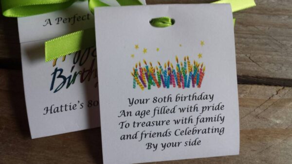 50th Birthday Favors, 60th Birthday Party Favors, 70th, 80th Tea Party Favors Tea bag Favors Par-tea Favor idea - Image 4